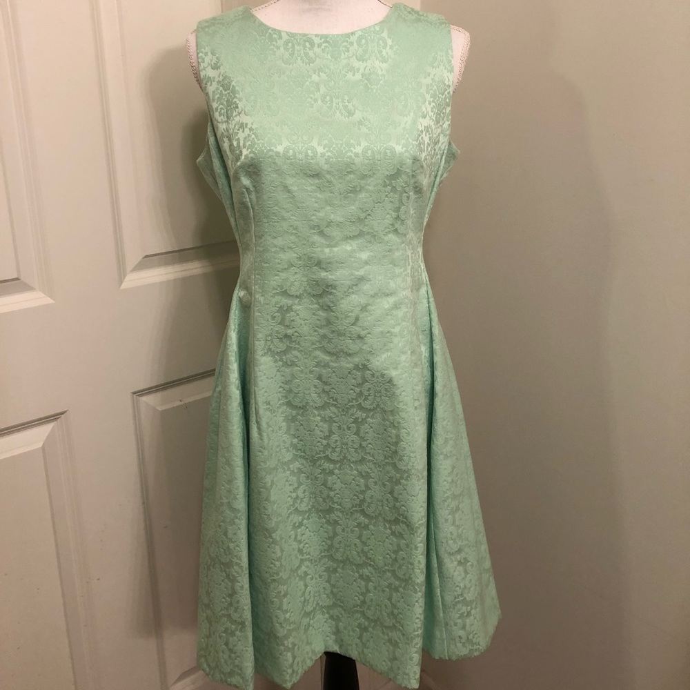 EUC Sz12 NY&Co Eva Mendes Maria Jacquard Dress